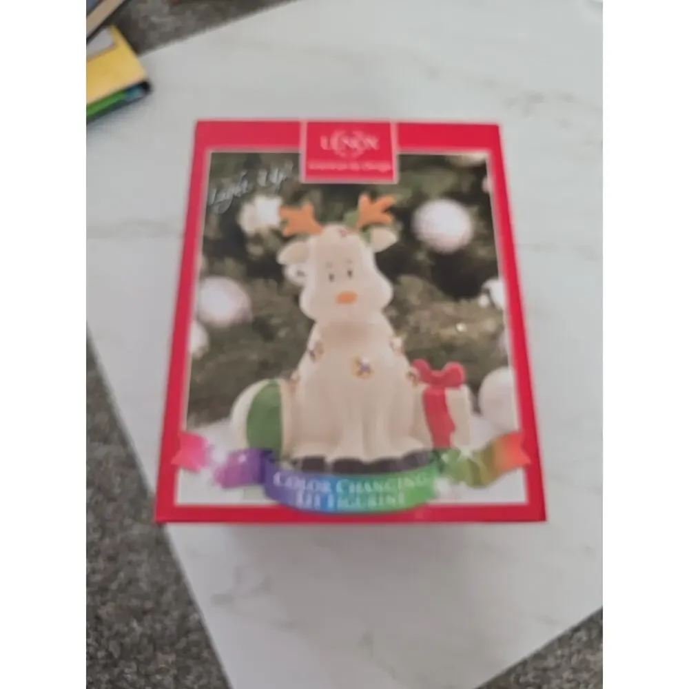 New Lenox Raindeer North Pole Sparkle Light Up Figuren